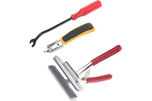 JWODO Canvas Stretcher Pliers, Professional Canvas Pliers Set with Staple Remover and Tack Puller, Heavy Duty Canvas Stretcher with 4-3/4" (12cm) Wide Grip for Canvas Stretching, Framing, Upholstery