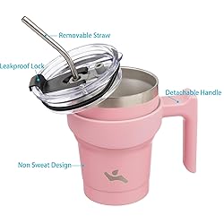 Konokyo 10 oz Tumbler with Handle and 2 Straw 2