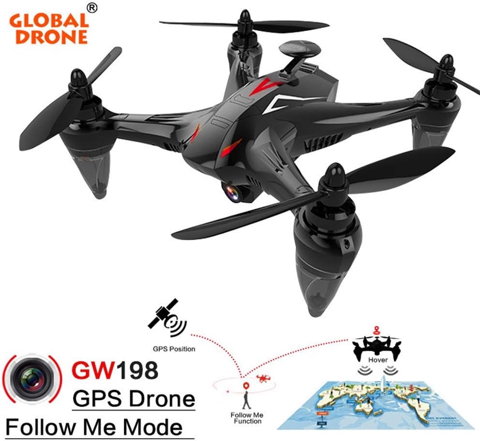X198 FPV RC Drone with HD 1080 Camera 5G WiFi Camera Live Feed Gyro Quadcopter with Altitude Hold, Gravity Sensor and Headless Mode Helicopter, Follow Me Ray Brushless Motor RC Quadcopter