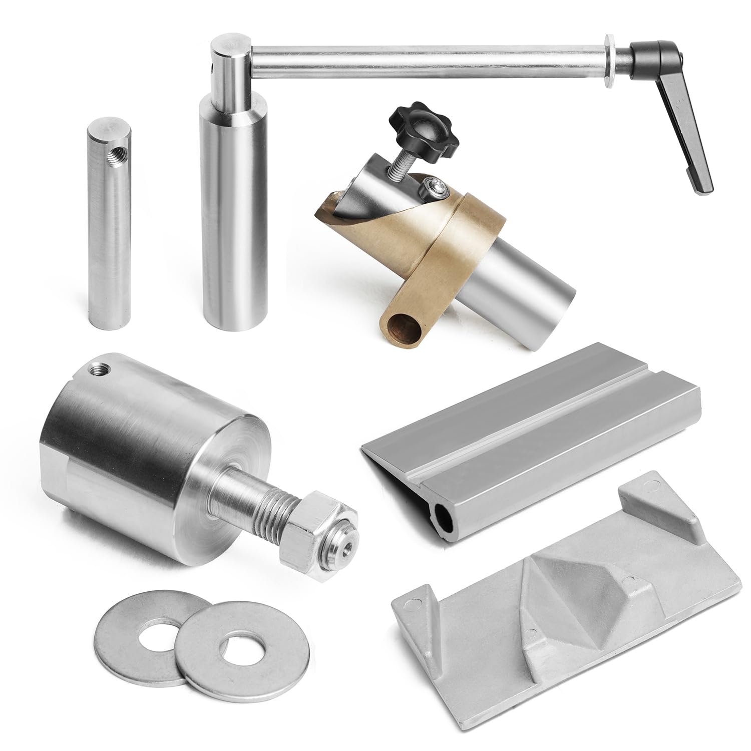 Photo 1 of BMWOOD LG-GRIND Lathe Tool Rest Sharpening System Kit, used on Woodturning Lathe, Grinding Jig for wood chisels With 1"x8TPI thread for lathe spindle and 5/8" bore for CBN wheel