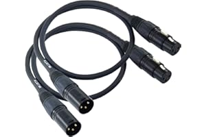 Suanqi XLR Male to Female Balanced Audio Cable, 4 Feet & 7 Feet, 1 Each