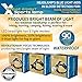 Xtreme Bright Sport Headlamp LED Camping Headlamp Features 3 Modes: 100% Brightness, 50% Brightness & Blue Light (Cuts Through Fog & Glare) - Rotates 90 Degrees - 100%