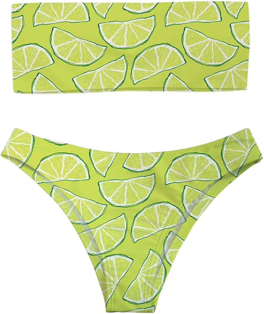 lemon bandeau bikini