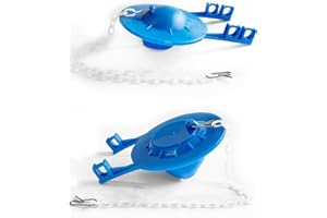 TIEEC Universal Toilet Flapper Replacement Kit 2 Inch - 2 Pack High Water Level Setting & Low Water Level Setting Two Types - Compatible with American Standard Kohler Toto Gerber Toilet Stopper Water Saving