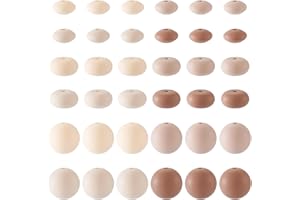 Magibeads 120Pcs Silicone Focal Beads 15mm Round 12mm Rondelle Pen Beads Loose Beadable Bead Spacers for Crafts DIY Pen Fall 