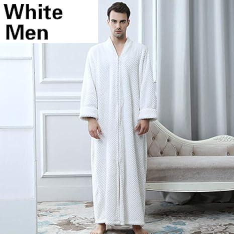 extra long fleece dressing gown