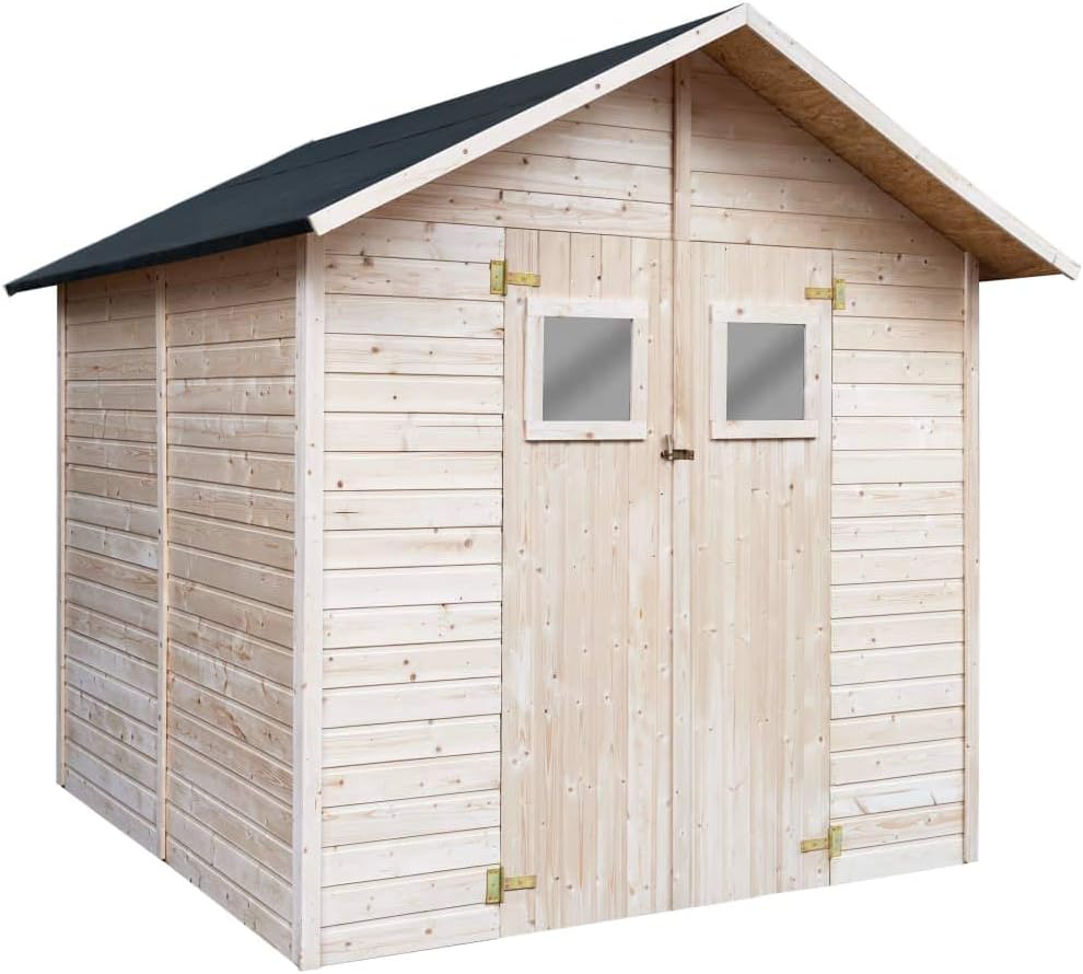Tidyard Holz Gerätehaus Wasserdicht, Gartenschrank, Geräteschuppen