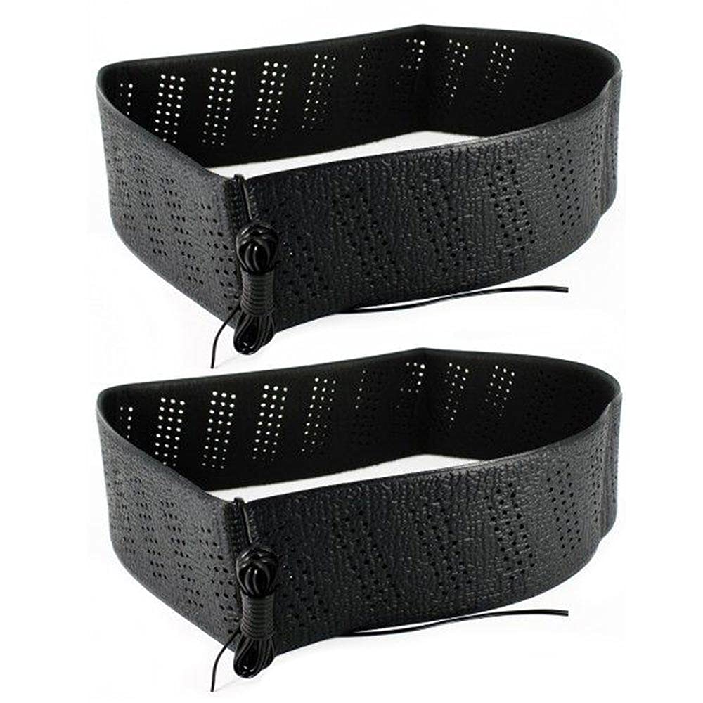Photo 1 of 2 Black Lace-On Cover Grip Steering Wheel Stretch Vehicle Auto Classic Accessory, Variable