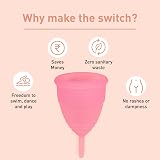 Sirona Reusable Menstrual Cup Medium | Heavy Flow Tampon Alternative view 5