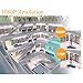 EWETON 1080P Bullet Security Camera, HD Hybrid 4-in-1 TVI/CVI/AHD/960H Waterproof Indoor/Outdoor Surveillance Camera 2.0MP 1920x1080, 36 LED 115ft Night Vision 3.6mm Lens UTC OSD