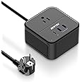 BESTEK 2000W Voltage Converter US to Europe 220V to 110V Converter Pure Sine Wave with PD 35W USB-C for Hair Dryer/Curling Iron/Phone Travel Adapter for Europe/Italy/France (Black)