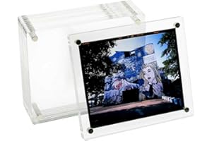 GDSZDDXX Premium Acrylic Magnetic Reversal Film Holders, 6 Packs Archival Storage High Transparency Display Holder for Reversal Film 6X7