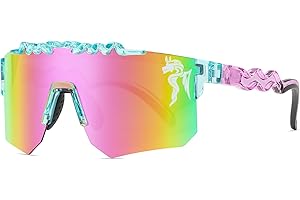 RICONE Two Sizes Cycling Sunglasses Polarized UV400 for Adults Youth Boys Girls Men Women Baseball Sports Glasses Outdoor