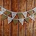 G2PLUS 10 Feet Hessian Burlap Floral Lace Banner Bunting Garland Rustic Wedding Party Home Decoration (Lace & Burlap)