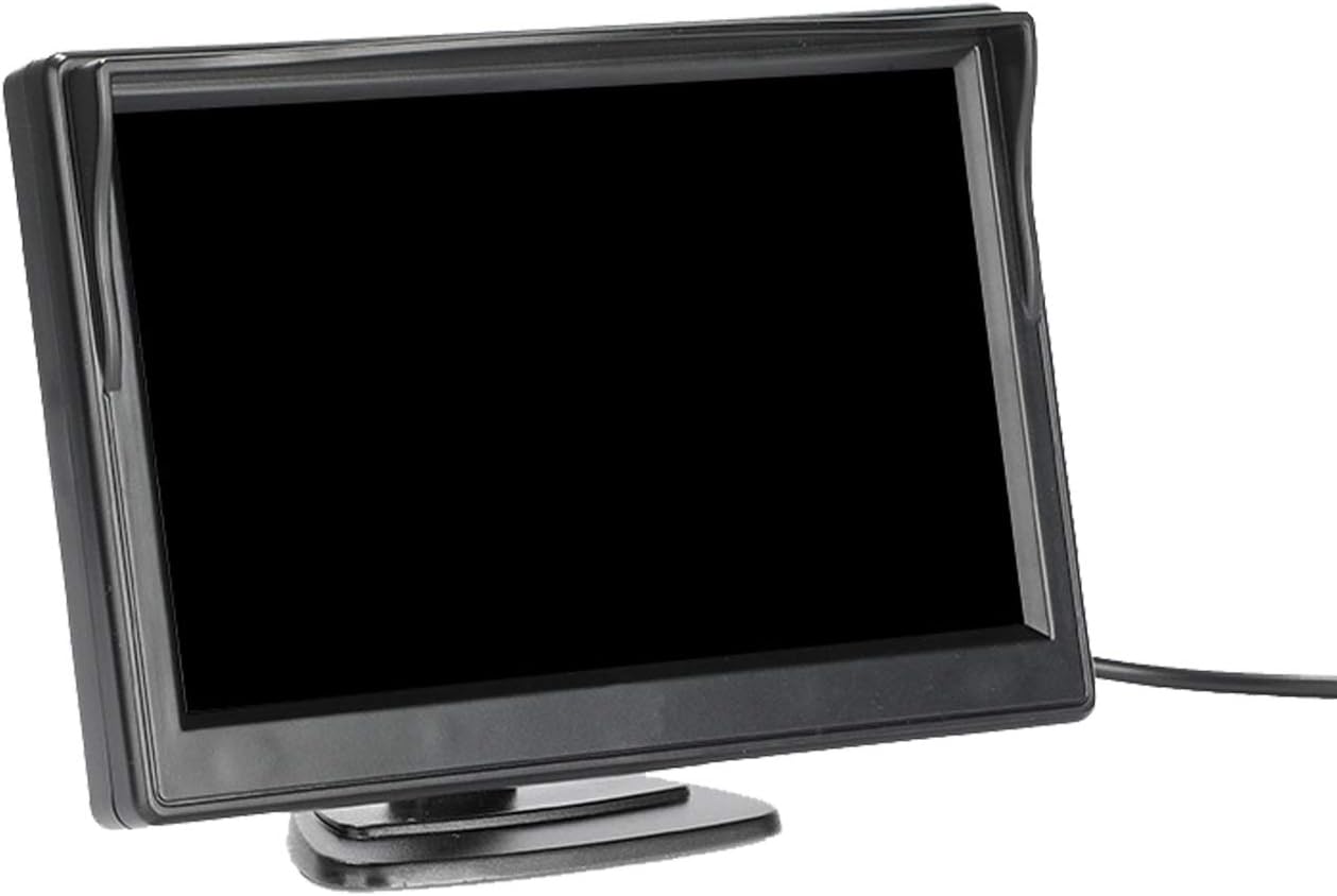 Padarsey 5 Inch TFT LCD Car Color Rear View Monitor Screen for Parking Rear View Backup Camera with 2 Optional Bracket(Suckers Mount and Normal Adhesive Stand) - Image 3