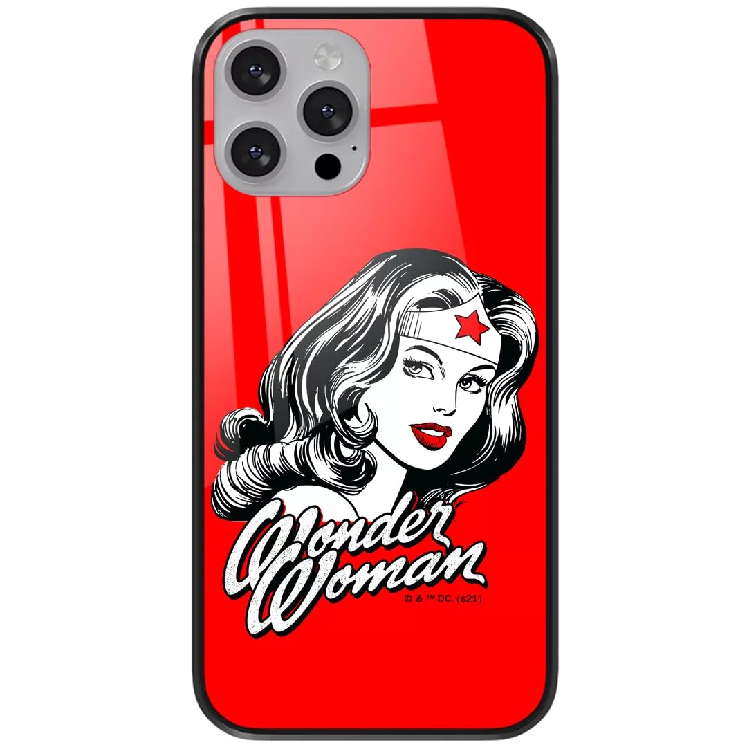 Ert Group Original Apple Iphone 13 PRO Officially Licensed DC Wonder Woman 023 Tempered Glass Mobile Phone Case