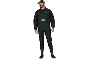 FROGG TOGGS Men's Amphib Neoprene Waterproof Fishing Bootfoot Chest Wader for Fishing, Cleated, 10