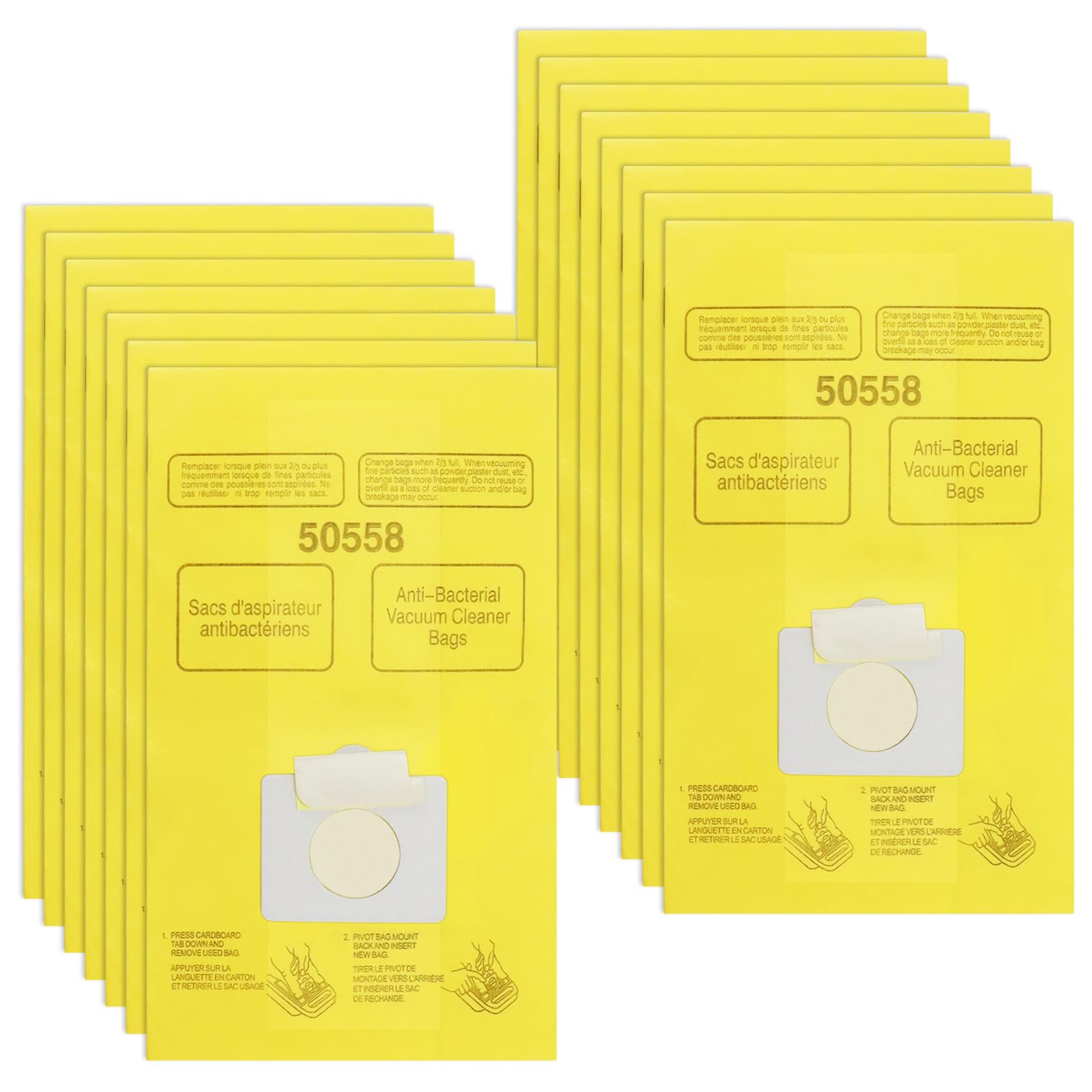 Photo 1 of 15 Pack Vacuum Cleaner Bags Replacement for Kenmore Canister Type C/Q 5055 50558, Type C-5 C-18,200 series, 400 series, 600 series, 700 series, 800 series Vacuums