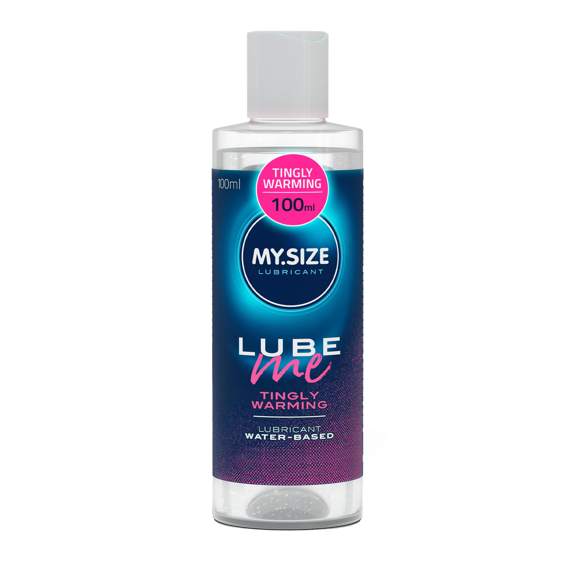 MY.SIZE Lube Me Premium Lubricant Tingly Warming 100 ml I Lubricant Warming, Tingling & odourless I Water Based lubricants I Lubricant Gel Suitable for Toys & Latex Condoms I Water Based Lubrication — image 1