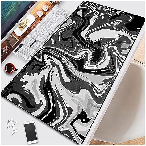 Gaming Mousepad Anti-Slip Mouse Pad Topographic Line Mouse Mat For Home And Office White | The Warehouse - View #14