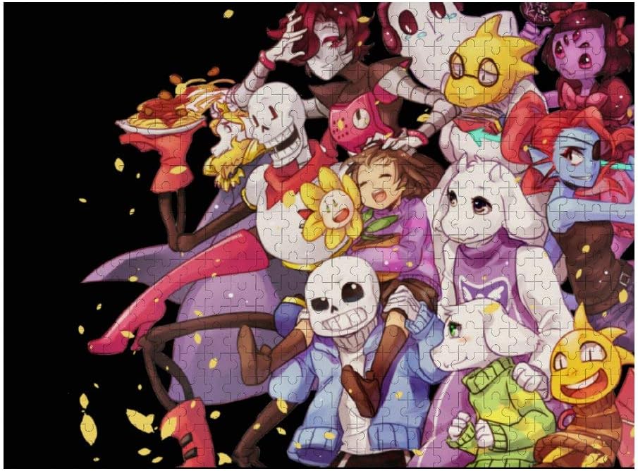 Amazon Co Jp Jigsaw Puzzle Undertale Character Collecting Wooden 500 Pieces Puzzle Decorative Painting Toys Parent Child Games Educational Decompression Toys Leisure Games Special Art Collection Mural Wall Art Print Wall Decor For Kids Adults