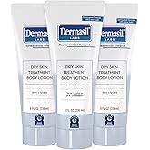 Dermasil Body Lotion for Extremely Dry Skin, Fragrance-Free, 8 Fl Oz Ea | Skin Lipids and Essential Fatty Acids Treatment, Non-Greasy, Hypoallergenic Daily Moisturizer Developed by Dermatologists