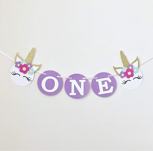 Amazon Com Unicorn Custom Banner Unicorn High Chair Banner