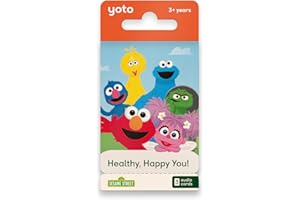 Yoto Sesame Street: Pack #1: Healthy Happy You - 3 Kids Audio Cards for Use with Player & Mini All-in-1 Audio Device, Screen-