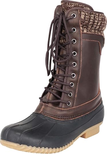 sweater cuff duck boot