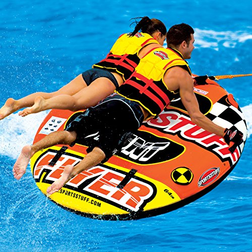 BESTChoiceForYou Stunt Flyer Towable Tube Inflatable Behind Swimming Pool Lounger Lake Raft Outside Float Summer Activity