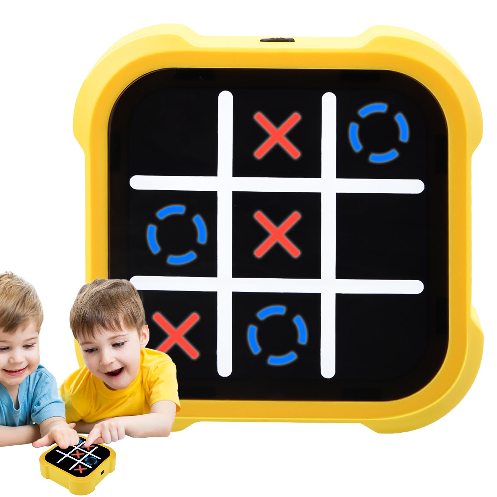 Pipihome Tic Tac Toe Electronic Noughts and Crosses, 3-in-1 XO Chess Classic Board Game, Travel Fidgets Toys, Handheld Puzzle for Family Kids Adults, Strategy Children's Game