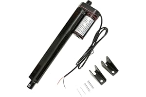 DUPDMKIN Linear Actuator 12V DC with Mounting Brackets 900N(225lbs) Electric Linear Actuator for Home Automation, Outdoor, Agriculture and Industrial Equipment (10"/250MM, 900N)
