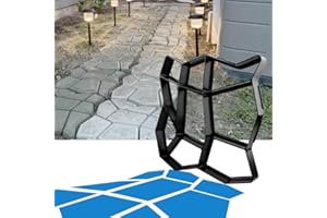 13.4" x 13.4" x 1.42" Walk Maker Reusable Concrete Path Maker Molds Stepping Stone Paver Lawn Patio Yard Garden DIY Walkway P