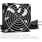 GDSTIME AXIAL 9225, New Muffin Fan, 110V 115V 120V 220V 240V AC 90mm 92mm Fan, for DIY Cooling Ventilation Exhaust Projects
