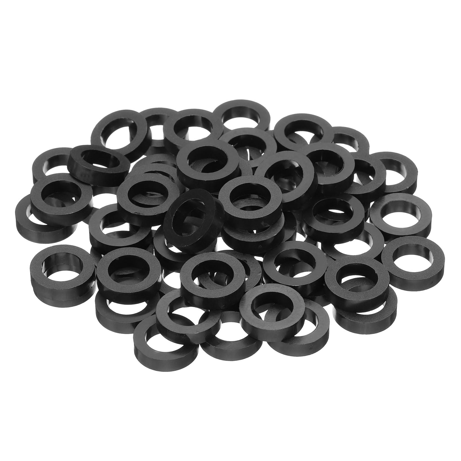 PATIKIL M10 Round Electrical Outlet ABS Spacers Washer, 60 Pcs 10.2mm ID, 16mm OD, 3mm Length Without Threaded,Switch and Receptacle Spacers Hardware for M10 Screws โ image 1