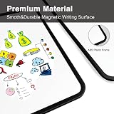 DumanAsen Dry Erase Whiteboard Double Sided 60cm x 40cm with Pens Eraser Black view 6