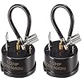 uxcell 2 Pcs Refrigerator Thermal Overload Protector 1/2HP 375W Compressor Replacement Part