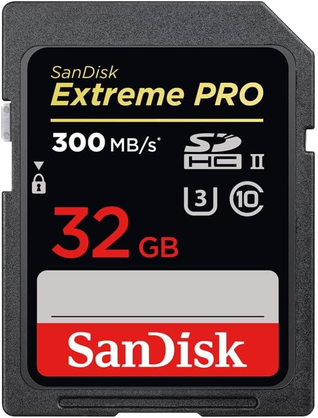 SanDisk Extreme PRO 32GB SDHC UHS-II V90 U3 260MB/s 300MB/s