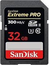 SanDisk Extreme PRO 32GB SDHC UHS-II V90 U3 260MB/s 300MB/s