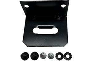 Rizz-Man Manufacturing 118144 Vehicle-Side Trailer Wiring Harness Mounting Bracket for 4-Way Flat Gloss Black Powder Coat