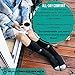 Compression Socks – Graduated Comfort Fit for Athletic Running, Nurses, Maternity, Flight Travel | Mens and Womens Compressive Stockings | Circulation, Stamina and Recovery Support (Black L/XL)
