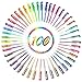 Gel Pen,UnityStar 200 Colored Gel Pens Set for Adults Coloring Books, with 100 Assorted Unique Colors & 100 Ink Refills Drawing Painting Writing