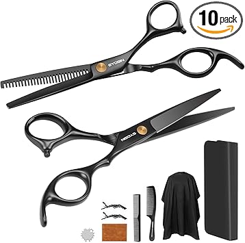 barber scissors set amazon