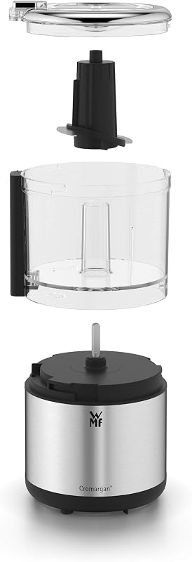Kitchenminis - Chopper Picadora Mini, 65 W, Acero Inoxidable, Dos cuchillas con tecnología Perfect Cut, Recipiente de 0,3 litros de Tritan, con bloqueo especial de seguridad, libre de BPA