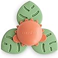 mushie Dino Suction Spinner Toy | Toddler Sensory Toys for Bath & Play
