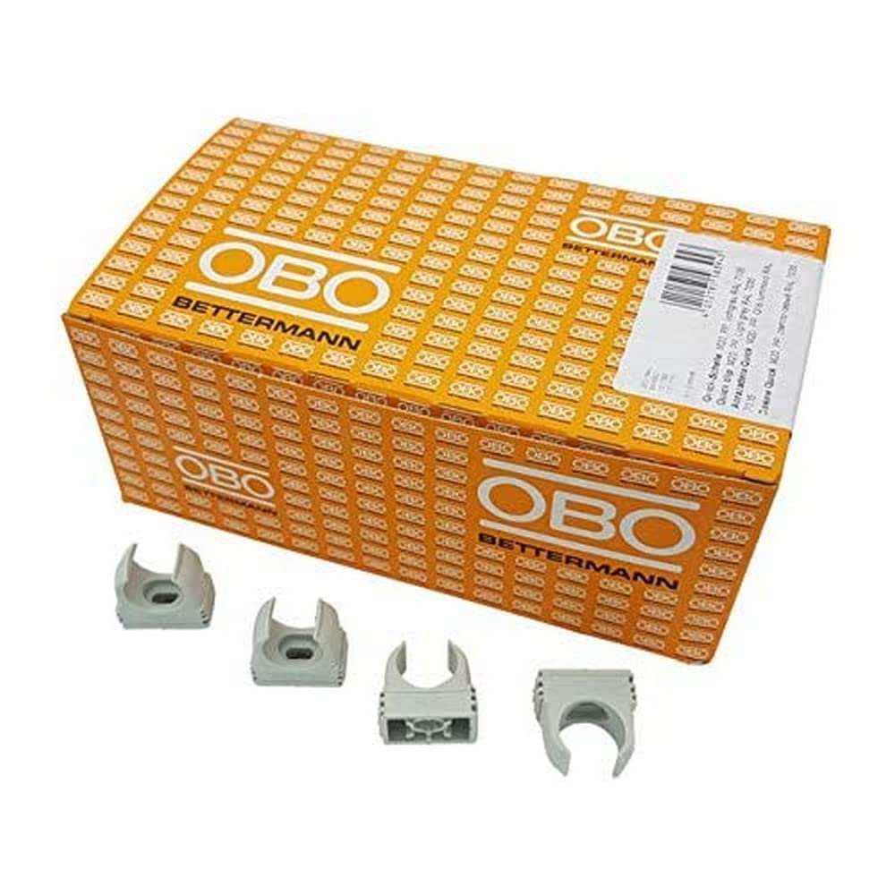 OBO OBO Bettermann M20 hose clamp, hose clamp, hose clamp, hose clamp, light grey, 20 mm, pack of 100