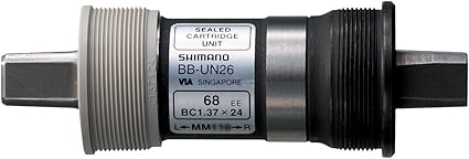 Shimano Cartridge Bottom Bracket Un26 K Axle 122 5mm D Nl Shell Bsa 68mm W Fixing Bolt Bottom Brackets Amazon Canada