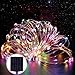 GDEALER Solar Copper String Lights 150LED 49ft Waterproof Starry Copper Wire Lights Ambiance Lighting for Outdoor Landscape Patio Garden Home Christmas Party Wedding Multi Color (1)