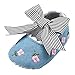 Elaco Infant Baby Girls Moccasins Anti-Slip Soft Sole Princess Shoes (0-6M, Blue)