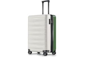 NINETYGO Carry on Luggage, Hardshell Spinner Suitcase for 3-5 Days Travel, Spinner Wheels, TSA Approved, 22 X 14 X 9 Airline Approved (Carry-on 20-Inch, White Green, Rhine Collection)